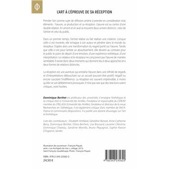 L'art à l'épreuve de sa réception