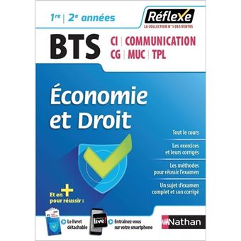 Economie Et Droit Bts 1ère2ème Années Toutes Spécialités Guide Réflexe N 6 2018 - 