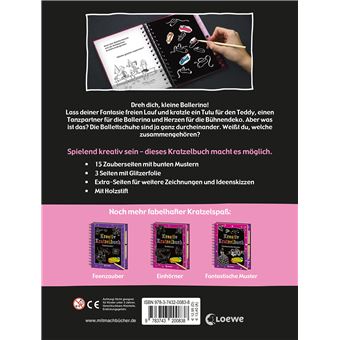 $KREATIV KRATZELBUCH-BALLERINA-LOEWE