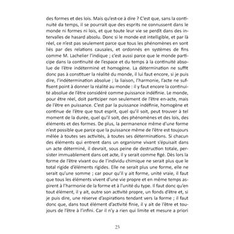 De la réalité du monde sensible