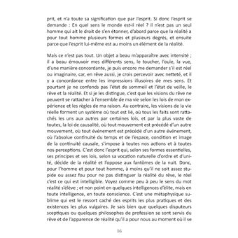 De la réalité du monde sensible