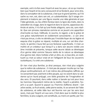 De la réalité du monde sensible