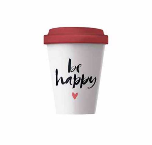 Tasse Bamboo Cup Be Happy