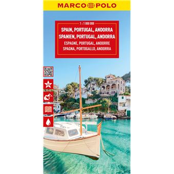 Spain  Portugal Marco Polo Map - 1