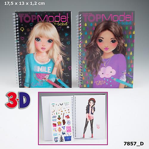 Album de poche 3D Top Model Crayon de couleur Achat & prix fnac