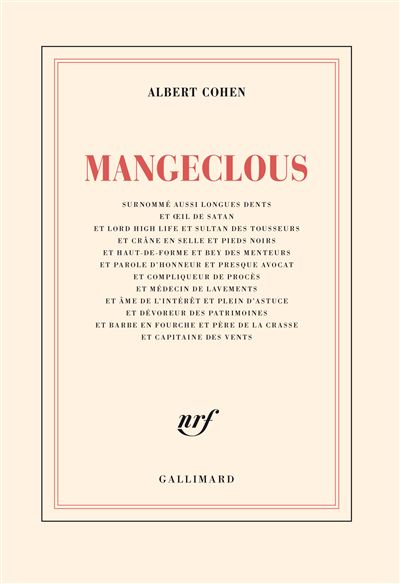 Mangeclous - Albert Cohen - broché
