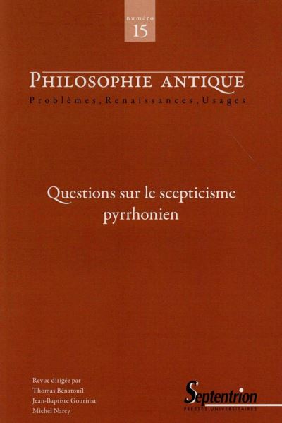 Questions sur le scepticisme pyrrhonien