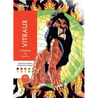 Coloriages mystères Disney - Vitraux