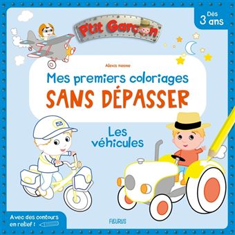 Mes premiers coloriages sans dépasser - Les véhicules