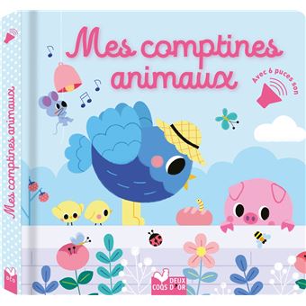 Mes comptines animaux - livre avec puces sonores