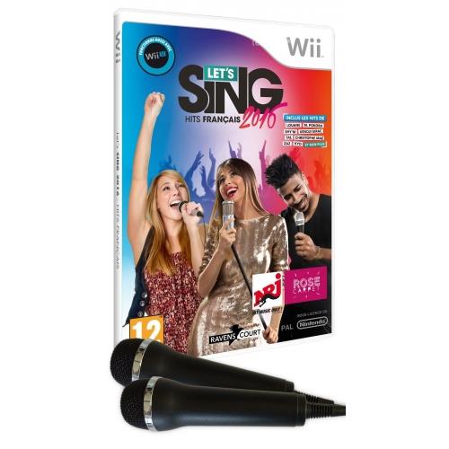 Pack Let s Sing 2016 Hits Français Wii et 2 Micros