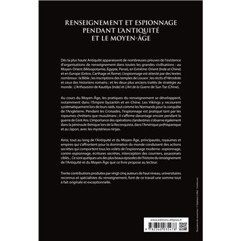 Renseignement et espionnage pendant l'Antiquité et le Moyen-Âge