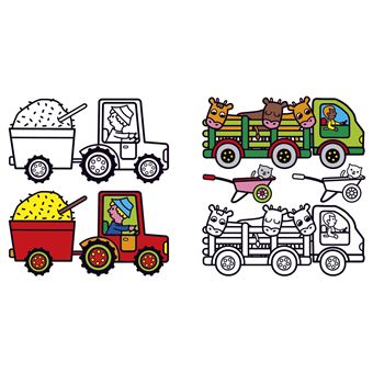 100 images d'engins à colorier