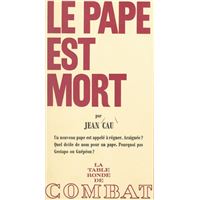 Le pape est mort
