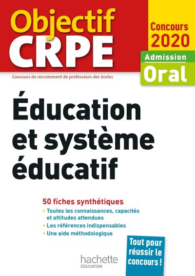 CRPE en fiches : Éducation et système éducatif 2020