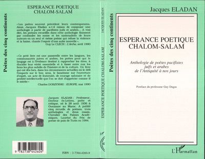 Esperance poetique chalom-salam anthologie de poetes pacifis