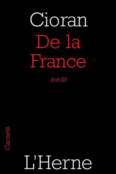 De la france -  Cioran - broché