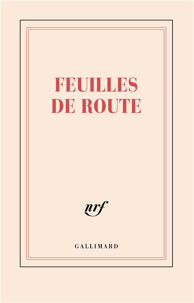 Carnet ligne feuilles de route