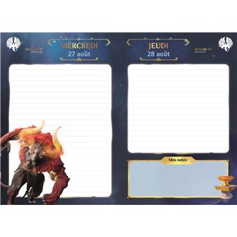 Agenda scolaire Immortals Fenyx Rising
