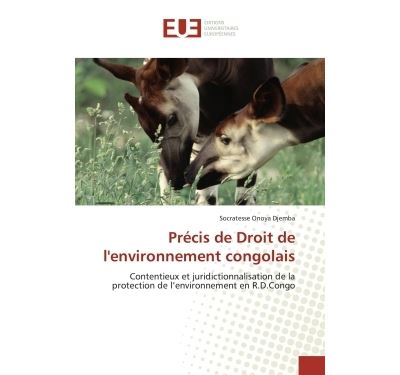 Precis de droit de l'environnement congolais - contentieux e