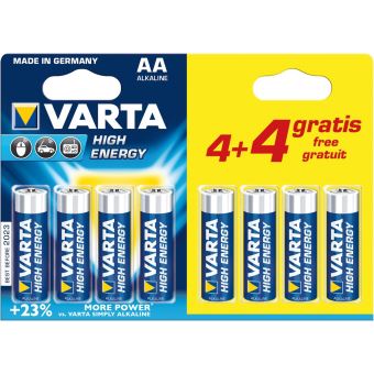  Varta AA High Energy Battery - 4 Pack : Health & Household