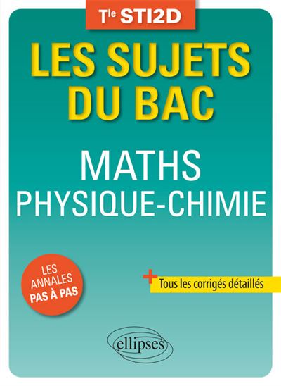 Maths physique chimie terminale sti2d