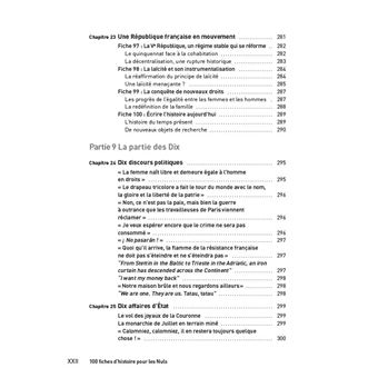 100 fiches d'histoire pour les Nuls Concours - De 1789 à nos jours