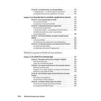 100 fiches d'histoire pour les Nuls Concours - De 1789 à nos jours
