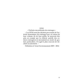 Sélection des encombrants