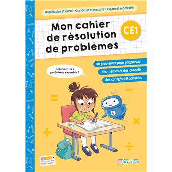 Mon cahier de résolution de problèmes CE1