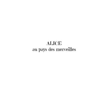 Alice au pays des merveilles