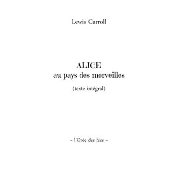 Alice au pays des merveilles