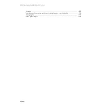 Pratique judiciaire francophone