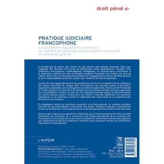 Pratique judiciaire francophone