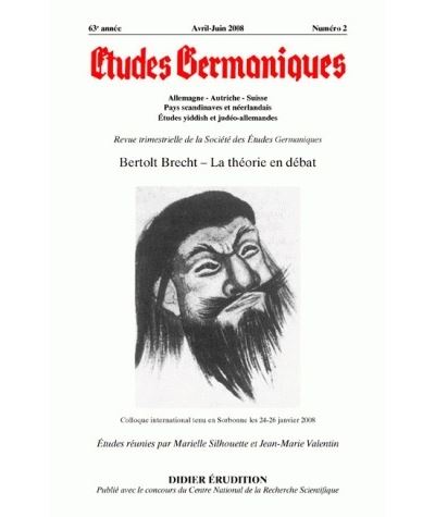 Études germaniques - N°2/2008