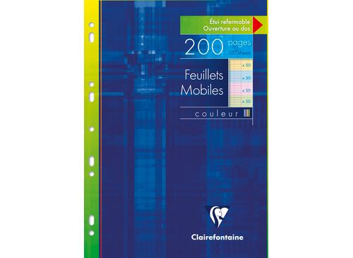Etui De 200 Feuillets Mobiles Clairefontaine 21 X 29,7 Cm