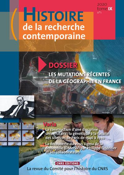 Histoire de la recherche contemporaine 2020 Tome IX n1 - Michel Blay - broché