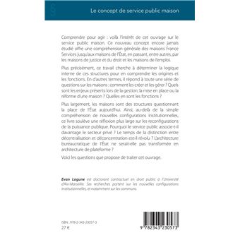 Le concept de service public maison