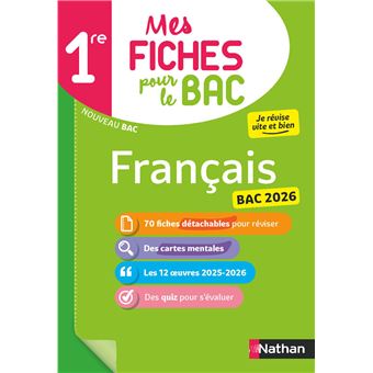 Mes Fiches pour le BAC 1re Français