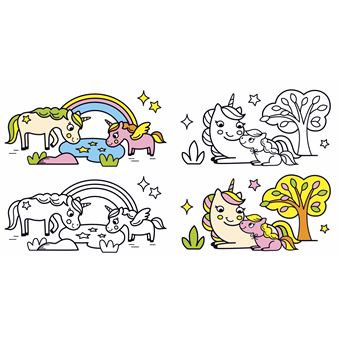 100 images de licornes à colorier !