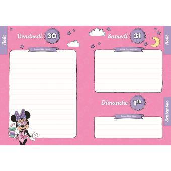 Agenda 2019-2020 Une année avec Minnie et la licorne