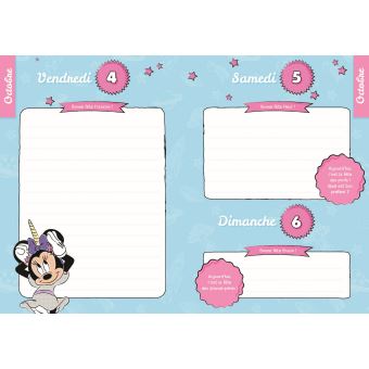 Agenda 2019-2020 Une année avec Minnie et la licorne