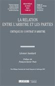 La relation entre l'arbitre et les parties