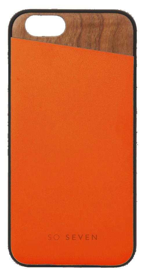 Coque So Seven Bois et orange pour iPhone 7