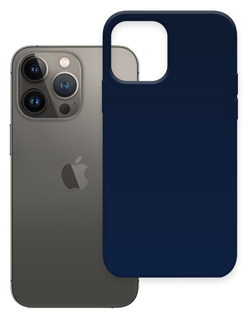 Coque de protection Premium Prodebel en Silicone Liquide Blue Pour Apple iPhone 13 Pro Max