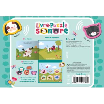 Livre Puzzle sonore - Bonne nuit, les bébés animaux !