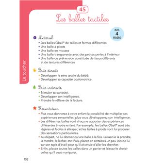 100 activités sensorielles avec mon enfant  0-6 ans