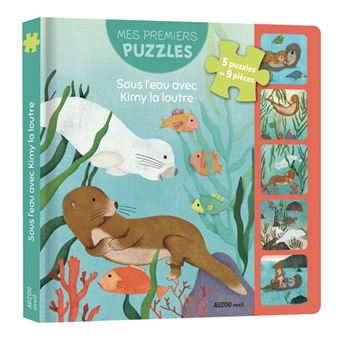 Mes premiers puzzles - sous l'eau avec kimy la loutre