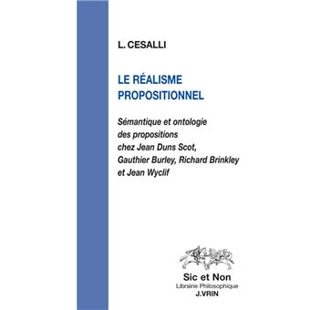 Le réalisme propositionnel