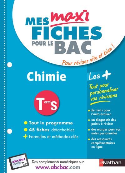 Mes maxi fiches pour le BAC ABC chimie Term S N13